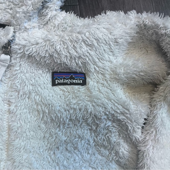 Patagonia Baby Off White Hooded Jacket With Bear Ears 12-18m - Picture 2 of 4